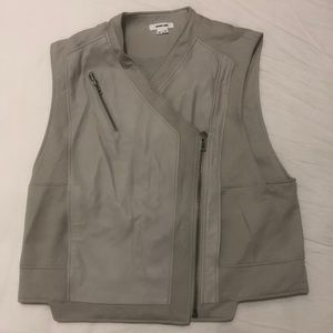 Helmut Lang Nimbus Leather Moto Vest